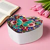 Schmetterling DIY Diamond Painting herzförmige Schmuckschatulle dekorative Aufbewahrungstasche