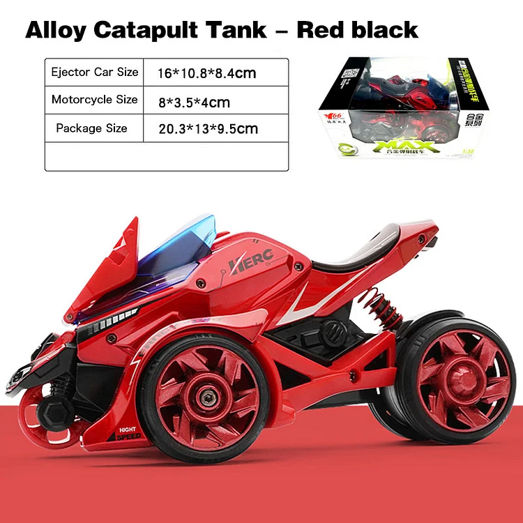 1:32 Alloy Catapult 2-in-1 Motorcycle Chariot Cool Kids Toys