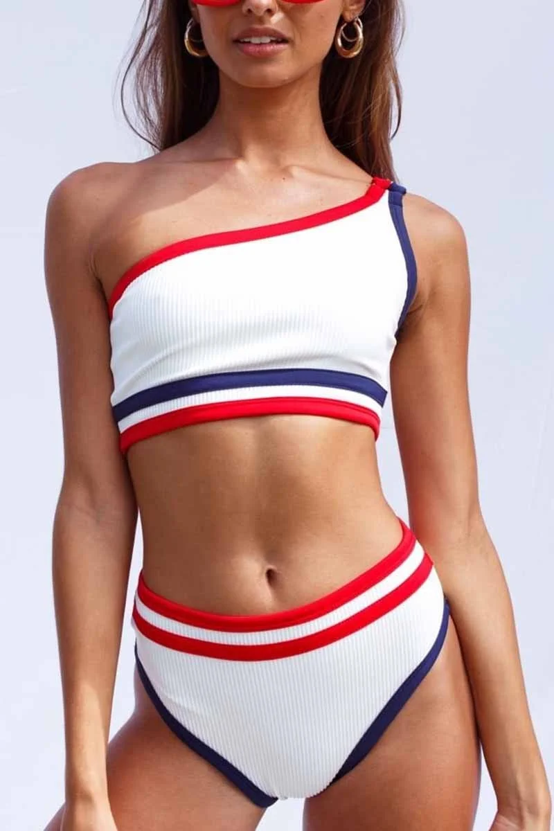 Fashion Casual Solid Color Swimsuit