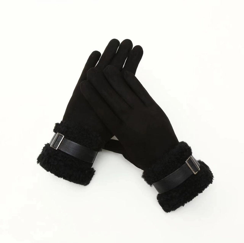 Women’s Lady Minimalist Solid Color Gloves 1 Pair