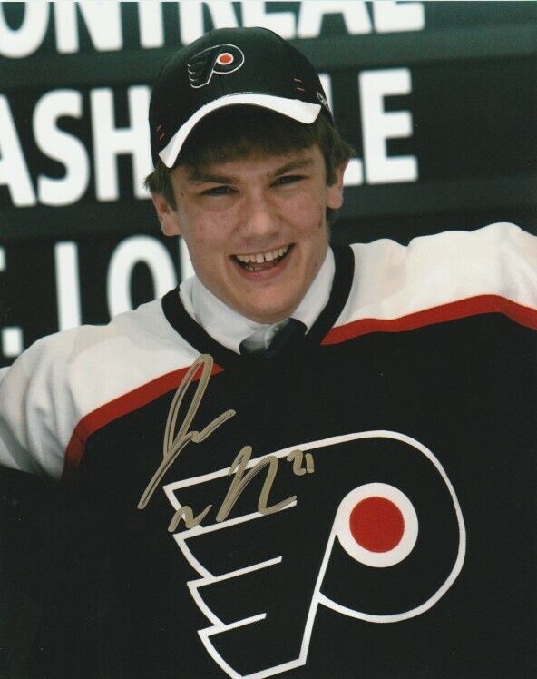 JAMES VAN RIEMSDYK SIGNED PHILADELPHIA FLYERS NHL DRAFT 8x10 Photo Poster painting! Autograph