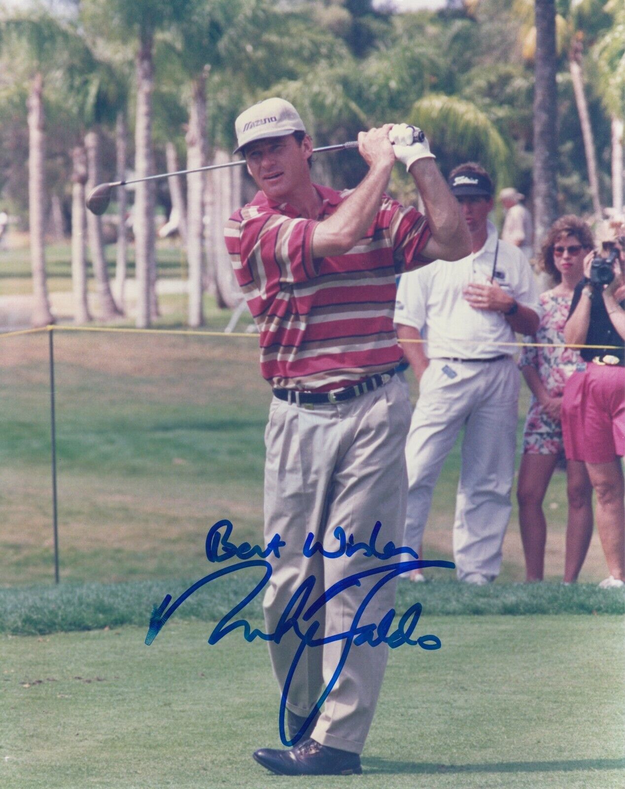 Nick Faldo #4 8x10 Signed Photo Poster painting w/ COA Golf