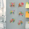 6Pcs Parrot Diamond Painting Fridge Magnet DIY Diamond Fridge Stickers