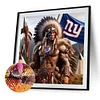 Indians nfl new york giants-round drill diamond painting-40*40cm