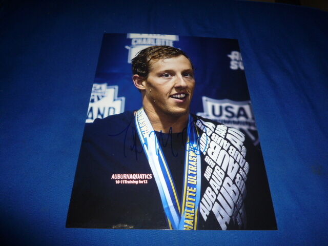 TYLER MCGILL signed autograph In Person 8x11 (20 x28 cm) swim WORLD CHAMPION