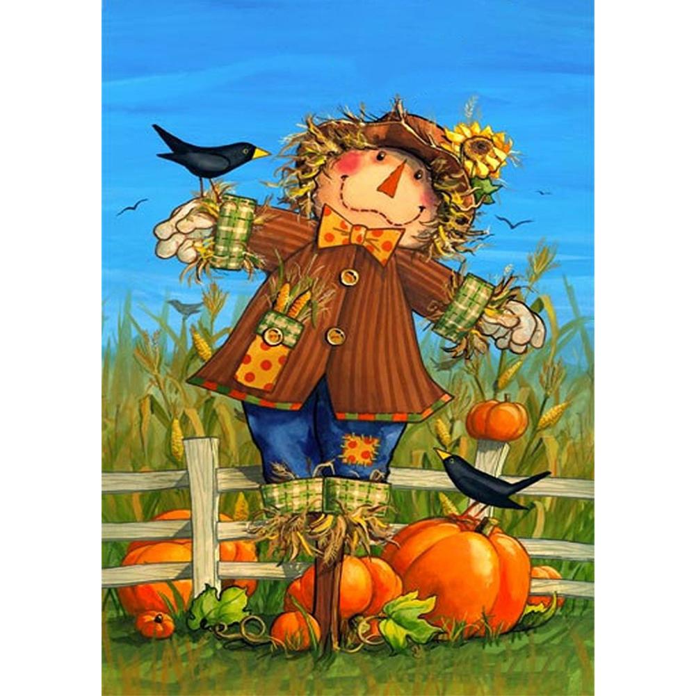 

30x40cm Round Drill Diamond Painting-Scarecrow, 501 Original