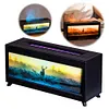 Fireplace Air Humidifier with Remote Control Essential Oil Diffuser (White EU)