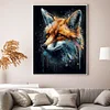 Watercolor Fox-11CT Stamped Cross Stitch 40*53cm