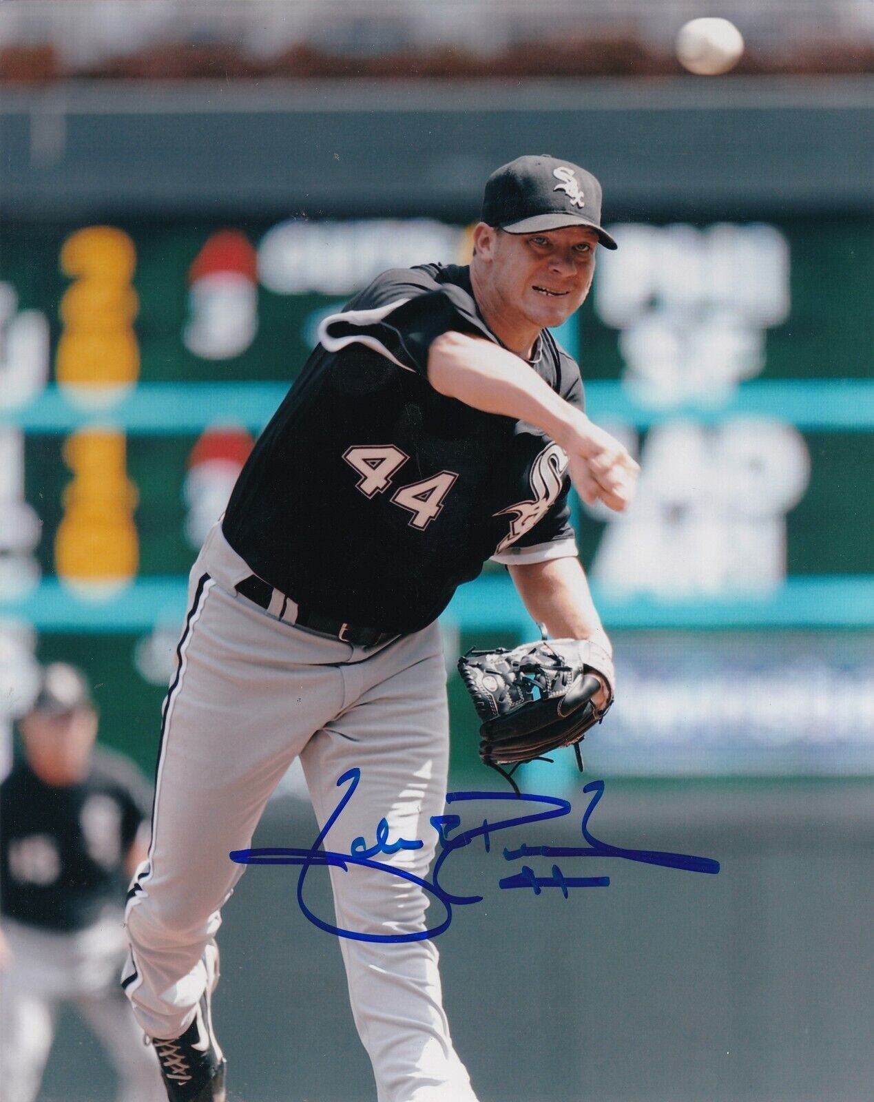 JACK PEAVY CHICAGO WHITE SOX ACTION SIGNED 8x10