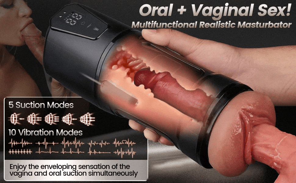 XP Electric Stroker Real Feel suction and vibration detail