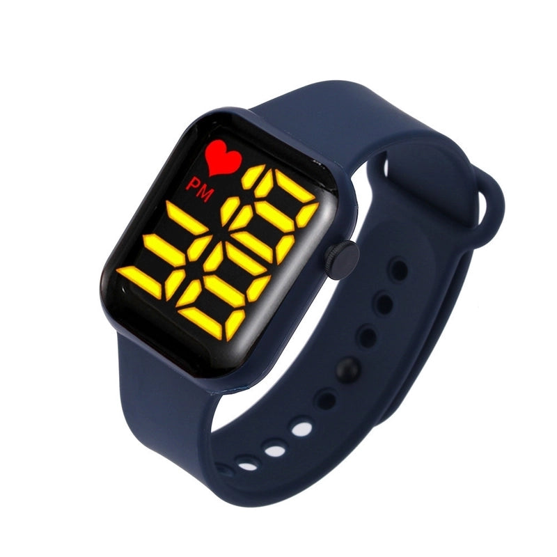 Sports Solid Color Jewelry Buckle Electronic Kids Watches