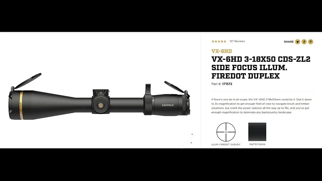 Leupold VX-6HD Rifle Scope