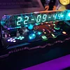 Original IV18 fluorescent tube clock art creative technology sense ornaments table set simulated Nixie tube cyberpunk