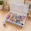 60Round Bottles No Insert Diamond Painting Containers Multi Purpose Portable Plastic Case Box with Stickers & Compartments Arts Crafts Storage Bottle for Hardware Rhinestone (60pcs-no)