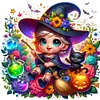 (Multi-Style) Halloween Witch Ghost-11CT Stamped Cross Stitch 45*45/50*50cm