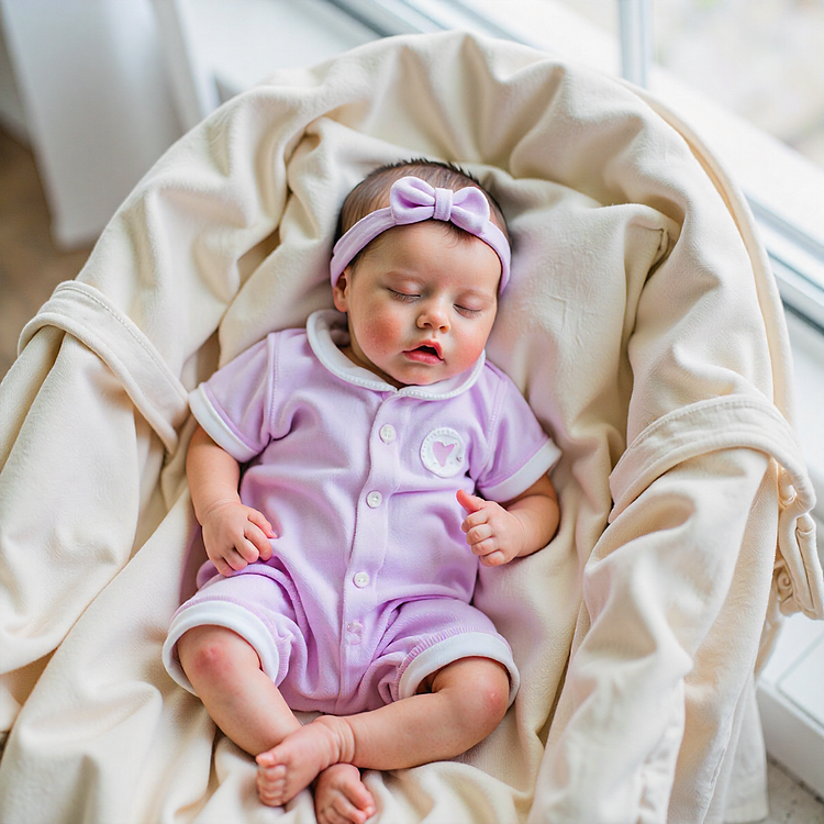  17'' Real Lifelike Cute Reborn Newborn Baby Girl Doll Named Caziar - Reborndollsshop®-Reborndollsshop®