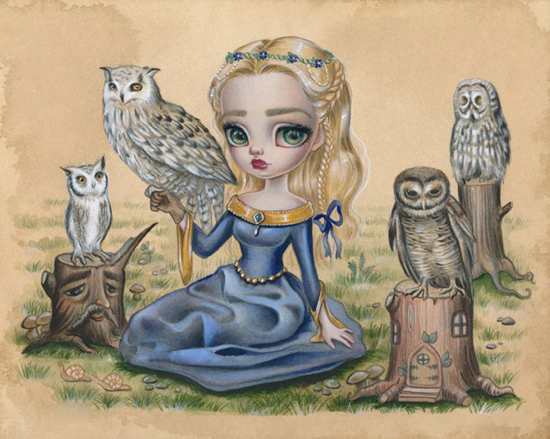 

40*30CM - Round Drill Diamond Painting - Princess Doll, 501 Original
