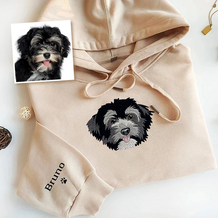 Miniature Schnauzer Lover Custom Embroidered Sweatshirt Hoodie T-shirt