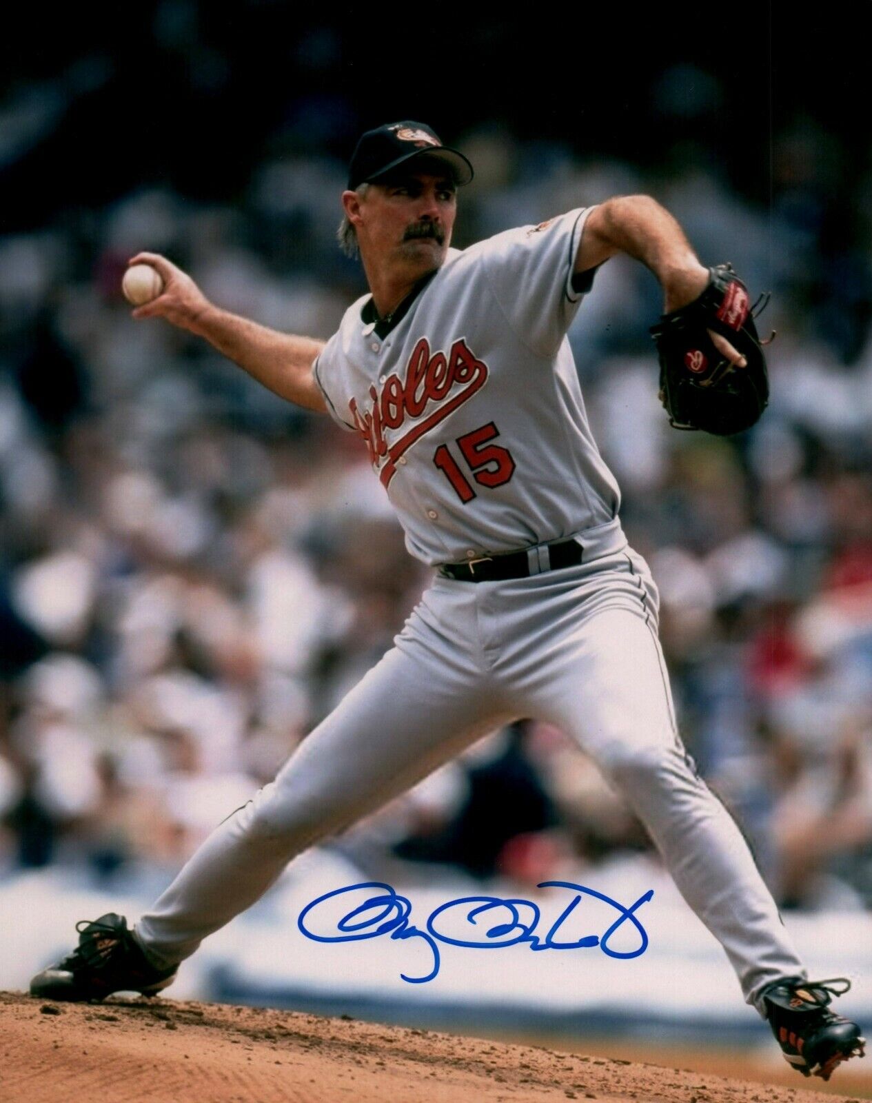 All Star Pitch Doug Drabek Signed 8x10 Baseball Photo Poster painting JSA ALOA Baltimore Orioles