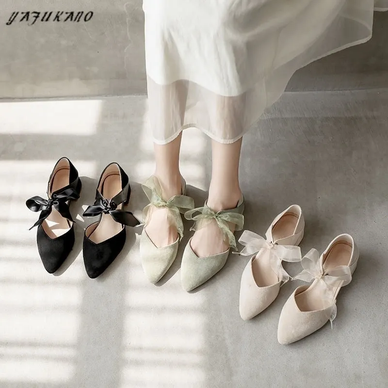 Square High Heels Shoes Woman Pumps PU Leather Butterfly-Knot Heeled Female Ladies Elegant Wedding Women Shoes