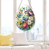 DIY Easter Egg Flower Bird Acrylic Special Shaped Diamond Painting Hanging Pendant