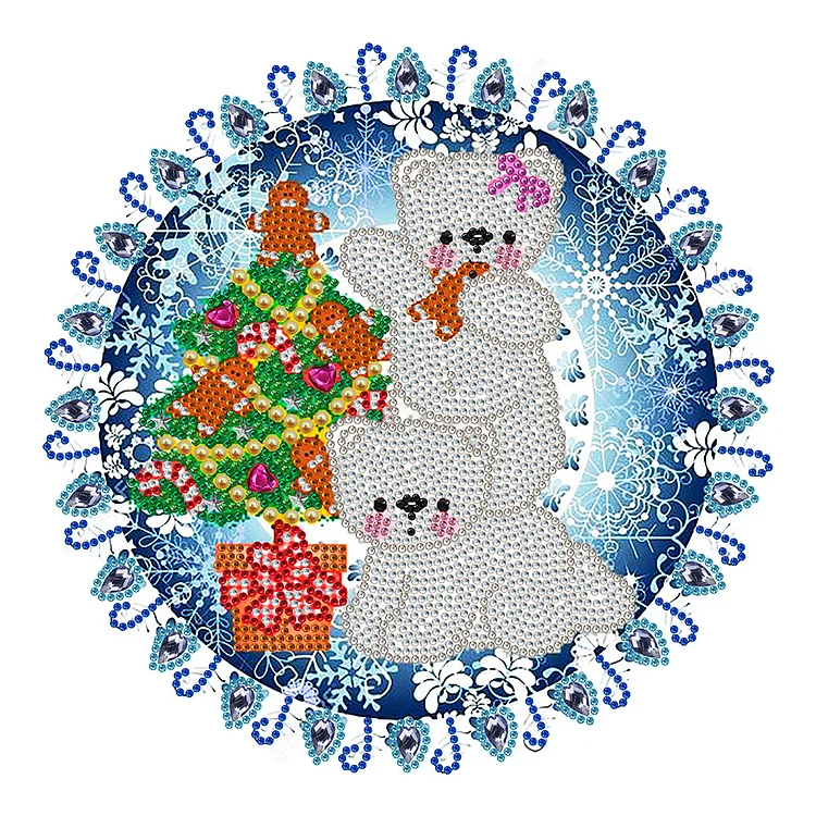 Partial Drills Special-shaped diamond painting - Christmas Decoration - 30*30cm