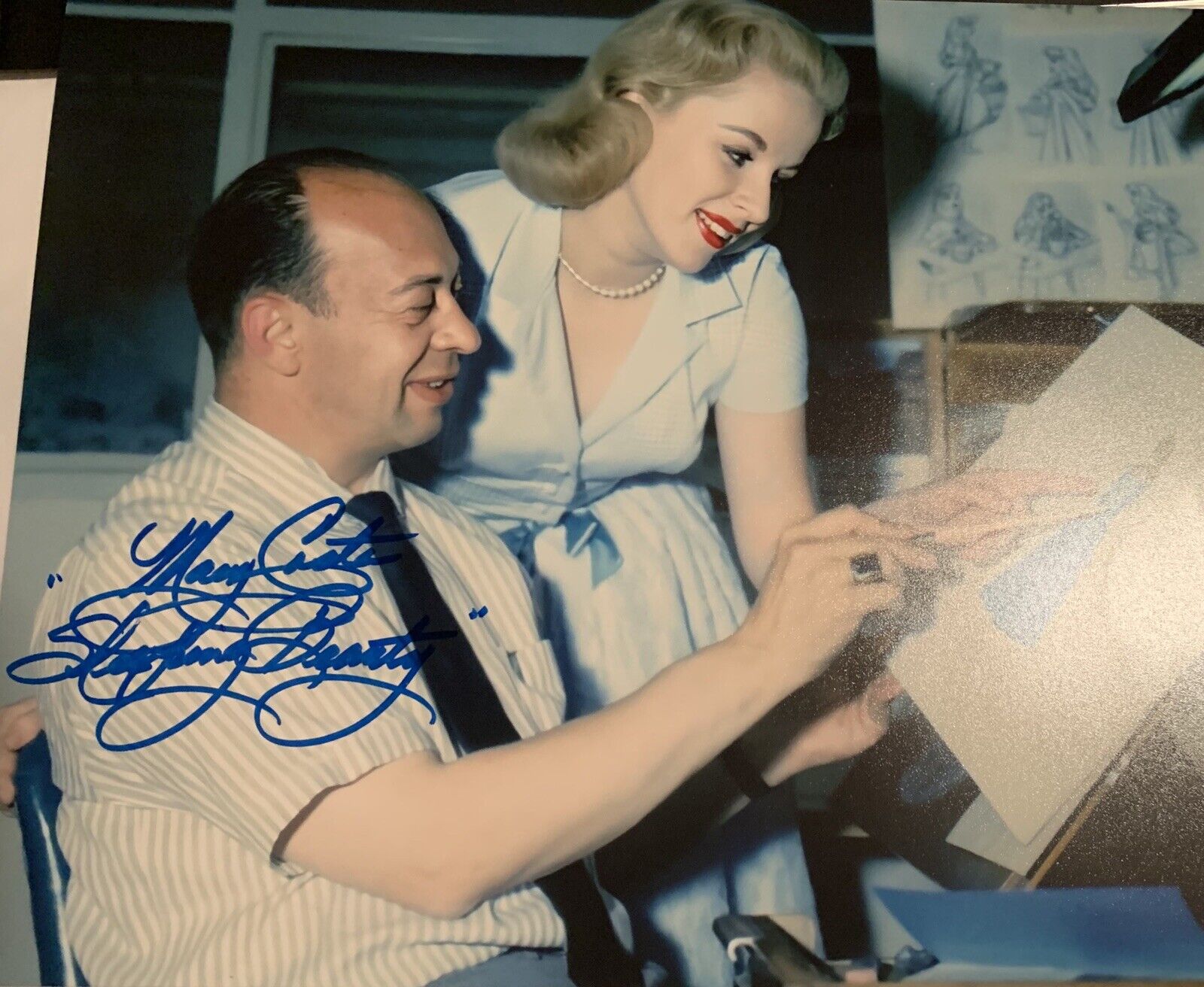 mary costa signed 8x10 Photo Poster painting Pic Auto Sleeping Beauty