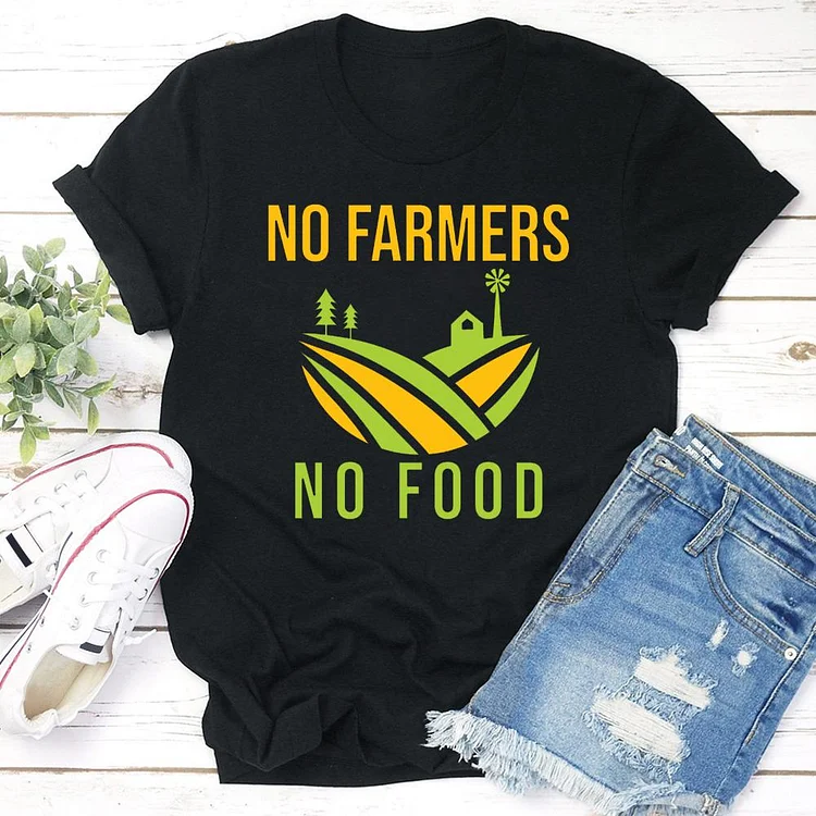 No Farmers No Food T-shirt Tee -06050-Annaletters