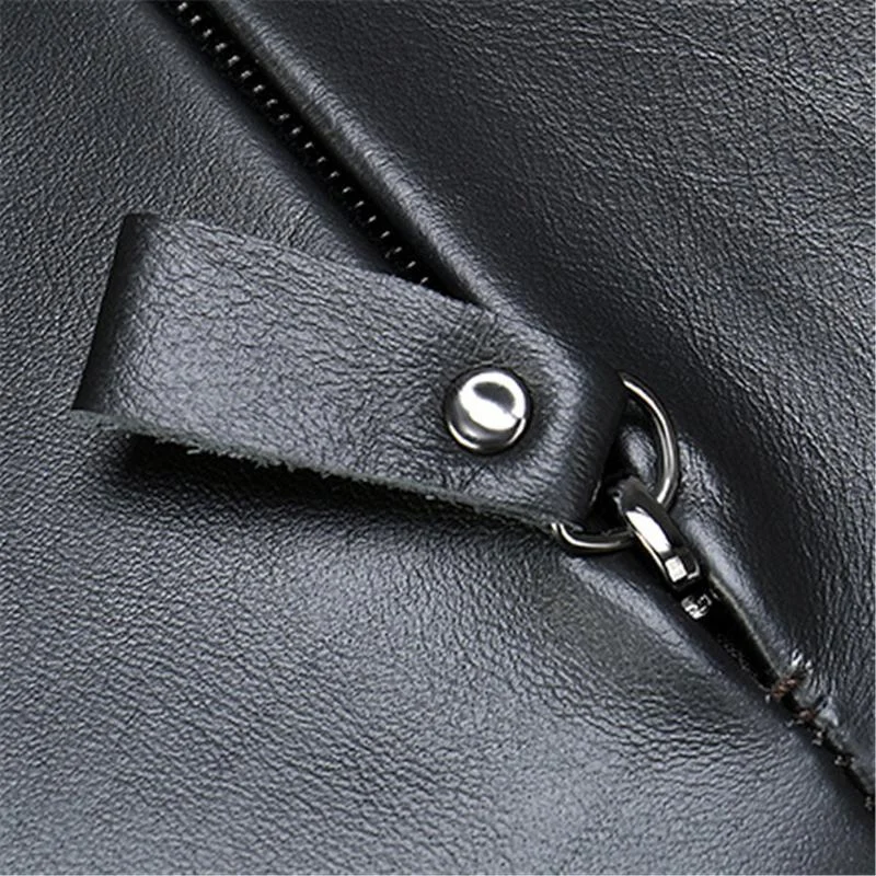 Irregular Shape Leather Zipper Daily Chest Bag Crossbody Packs