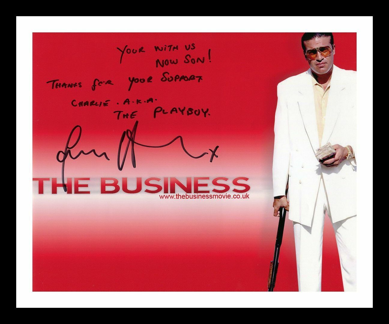 Tamer Hassan - The Business Autographed Signed & Framed Photo Poster painting