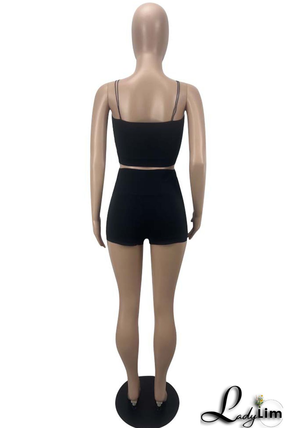 Green Sexy Casual Solid Backless Spaghetti Strap Sleeveless Two Pieces