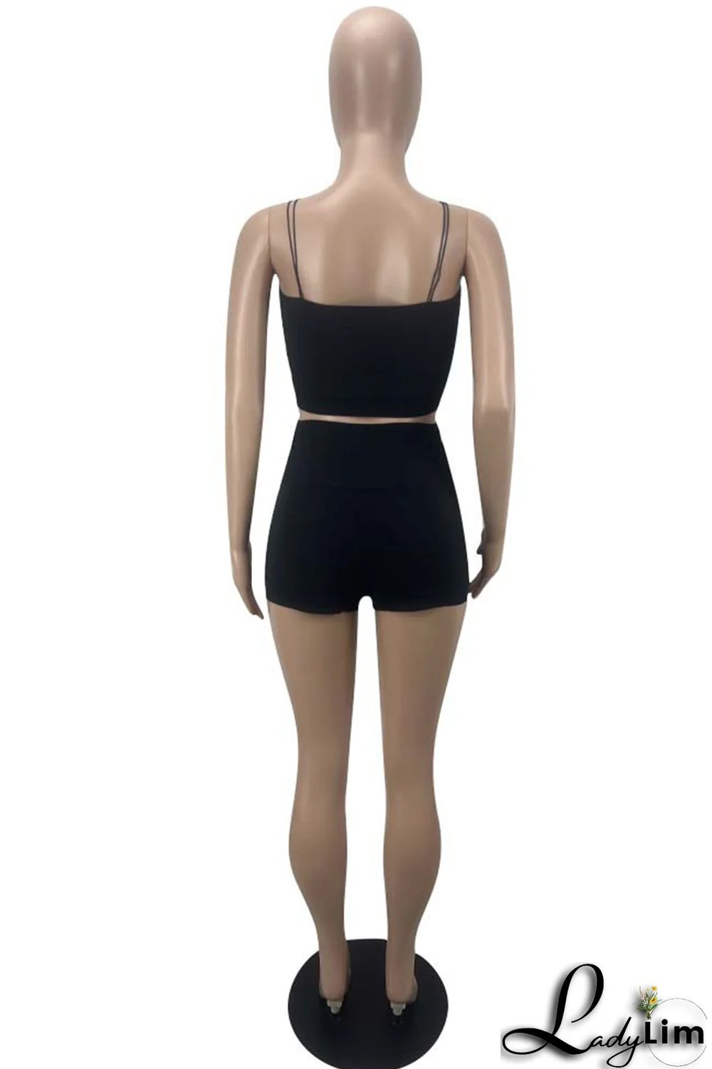 Green Sexy Casual Solid Backless Spaghetti Strap Sleeveless Two Pieces