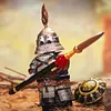 Medieval Jin Dynasty Heavy Armored Ironclad Cavalry Soldiers, Warhorses, Medieval Armored Warriors, Building Block Minifigures, Assembled Toys