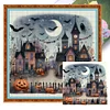 (Multi-Style) Halloween House-11CT Stamped Cross Stitch 50*50cm/19.69*19.69in