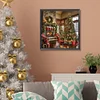 (50*50cm)Christmas House - Full Round Drill Diamond Painting