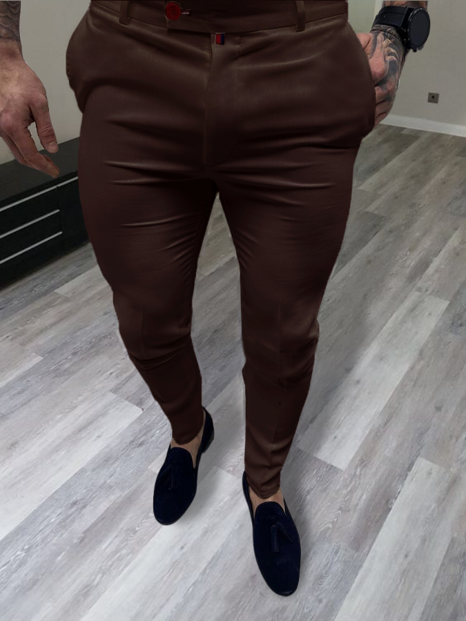 Men's Elegant Brown Pants