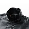 💥 2025 Hot Sale! Men's Casual Outdoor Lightweight Lapel Zipper Fashion Cycling Black Leather Motorcycle Jacket Coat