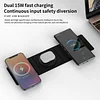 Macaron Ultra-thin Mini Portable Foldable 15W 3 in 1 Wireless Charger Pad Station