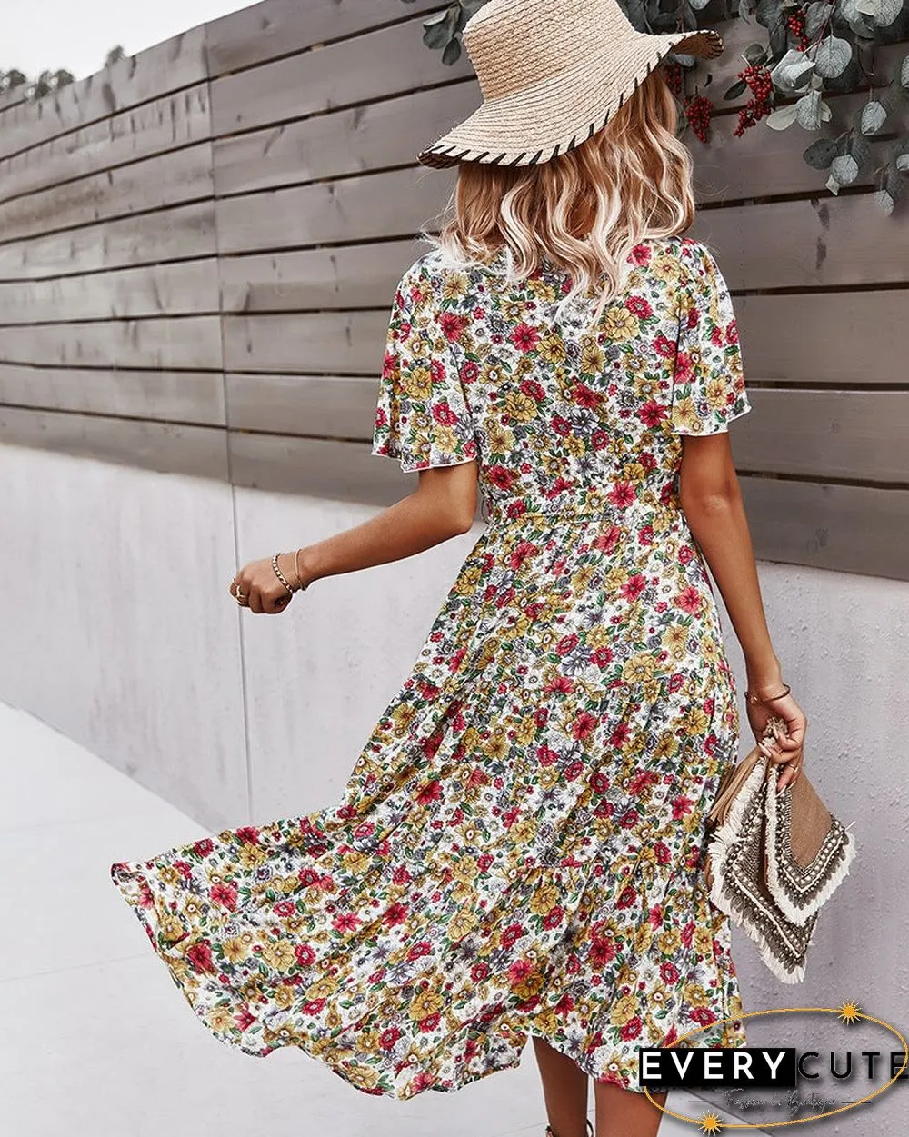 Design Women's Waist Down Dress Print Sexy Skirt