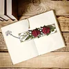 3Pcs rote Rosen - 5d DIY Handwerk Lesezeichen