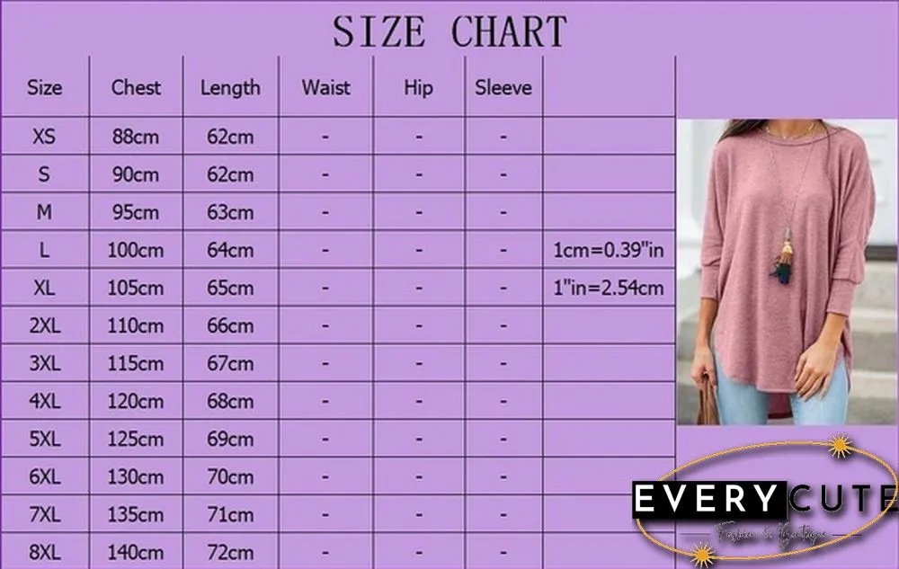 XS-8XL Plus Size Fashion Tops Autumn and Winter Clothes Womens Casual Sleeve Loose Pullver