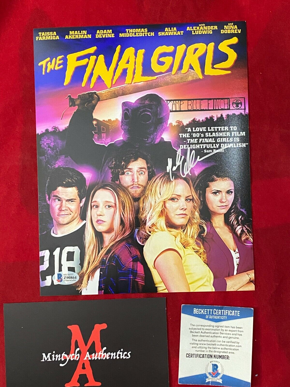 MALIN AKERMAN AUTOGRAPHED SIGNED 8x10 Photo Poster painting! THE FINAL GIRLS! BECKETT COA!