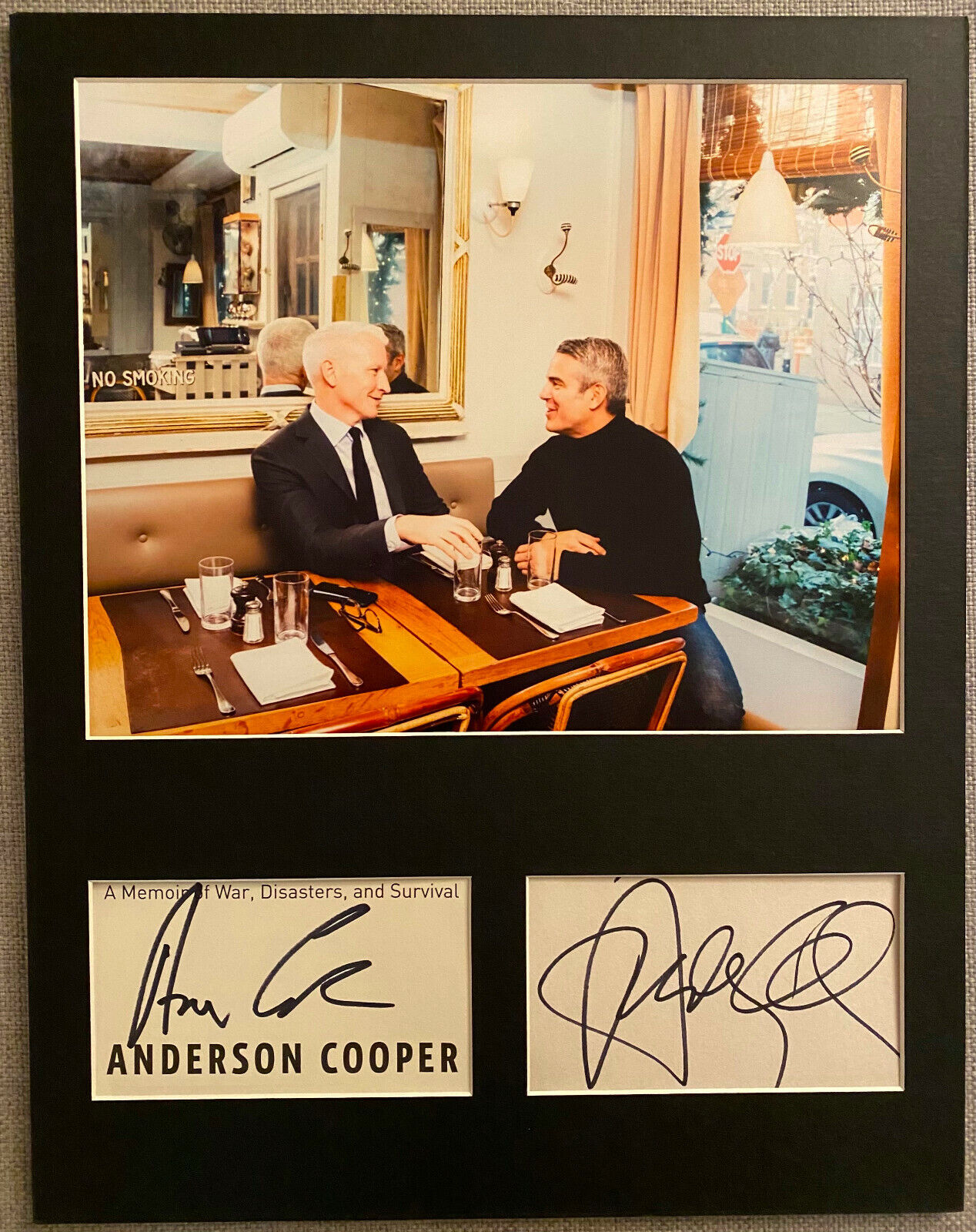 Andy Cohen & Anderson Cooper Signed Autograph Photo Poster painting Display Authentic, Gay Icon