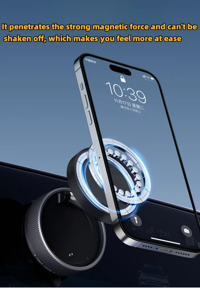 Car Navigation Vacuum Adsorption Magnetic Cell Phone Holder