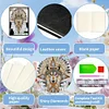 Indian Wolf Special Shaped A5 5D DIY Diamond Art Painting Notebook Kit
