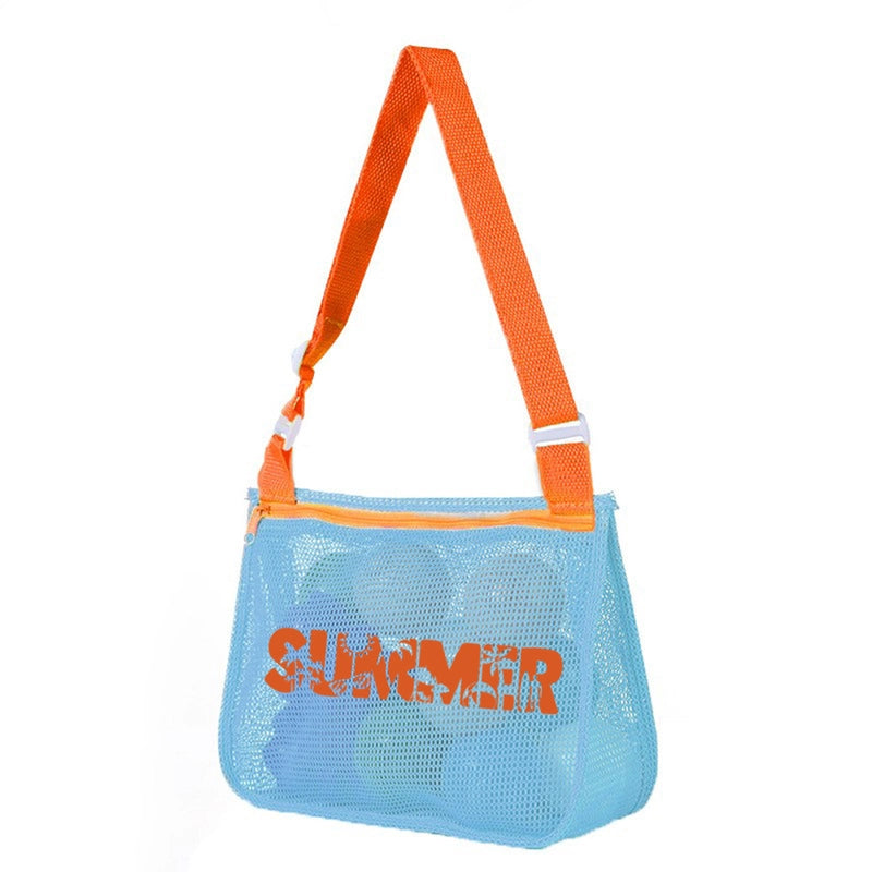New Color Matching Children’s Toy Bag Shell Storage Bag Travel Beach Bag Hollow Transparent Beach Bag