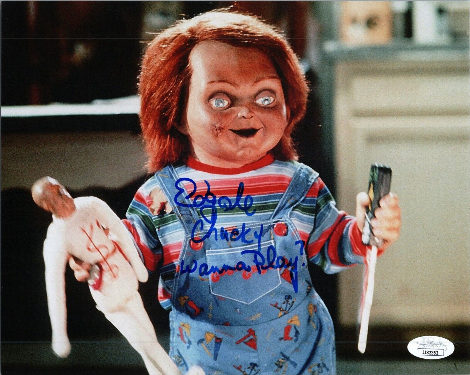 ~~ ED GALE Authentic Hand-Signed CHUCKY - CHILD'S PLAY