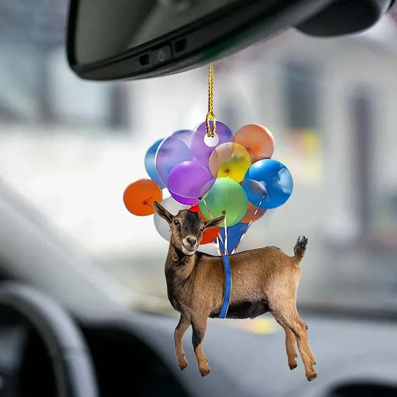 VigorDaily Goat Fly With Bubbles Car Hanging Ornament BC069