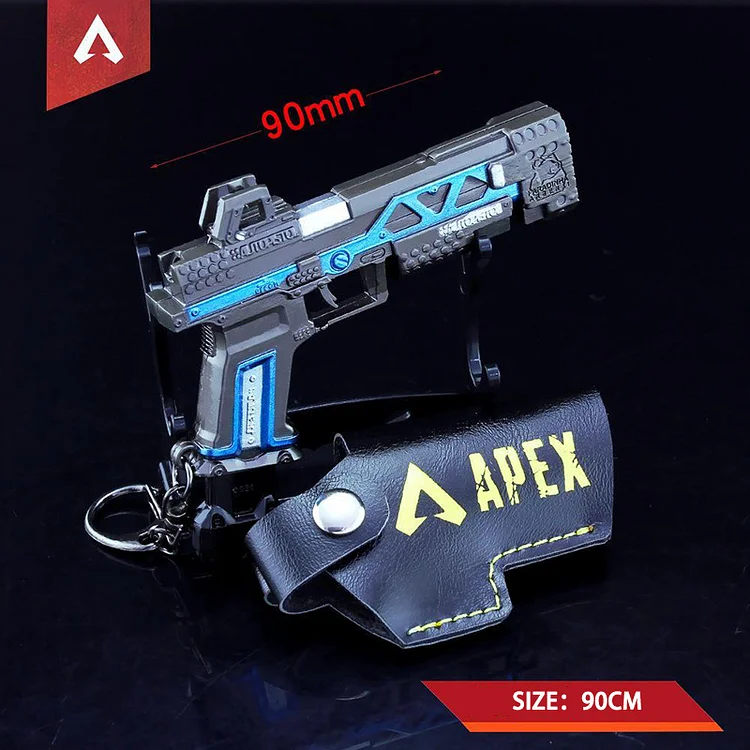 ToyTime RE-45 Weapon APEX Peripheral Simulation Toys Metal Knife Model Battle Royale Game Keychain Toy For Birthday Gift