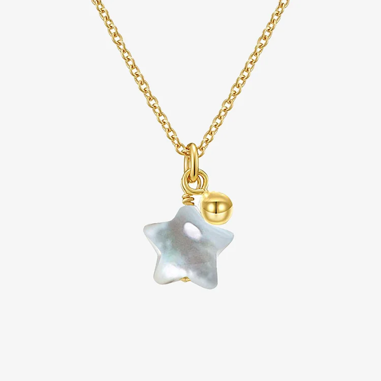For Granddaughter - My Little Star Pearl Star Necklace
